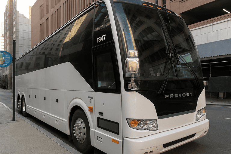 a Terre Haute Charter Bus coach bus