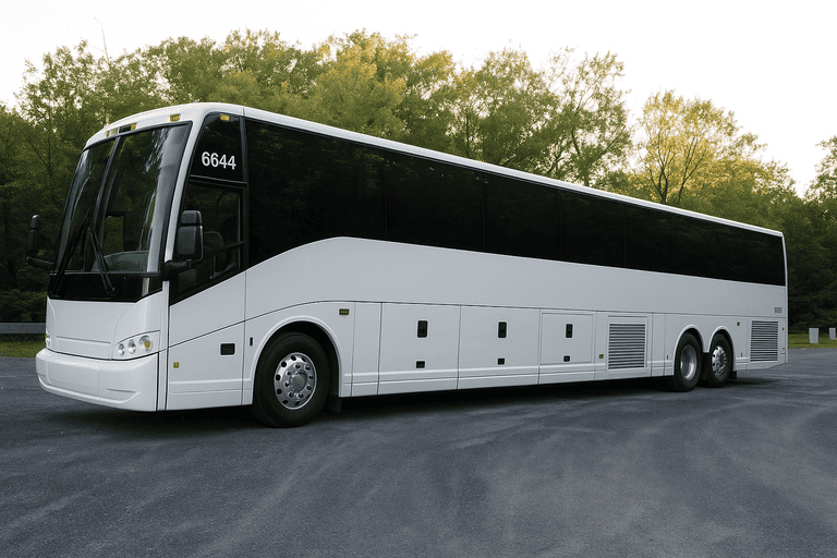 exterior of Terre Haute Charter Bus coach bus