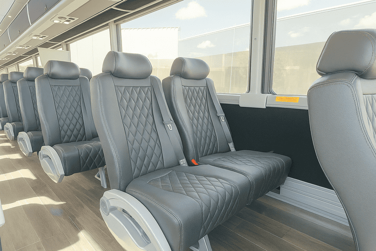 interior of Terre Haute Charter Bus charter bus